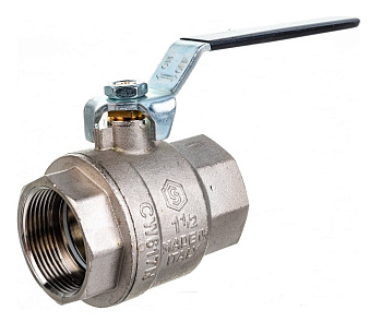 Кран шаровой полнопроходной Ду 40 (1 1/2") ВР/ВР, ручка рычаг STOUT